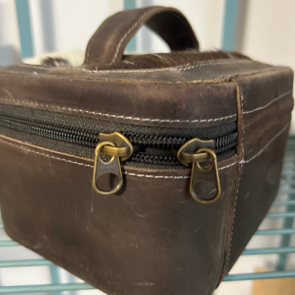 New Crazy Horse Leather & Cowhide Small Jewelry Box Rustic Gift😍 With Jewelry - Picture 12 of 14